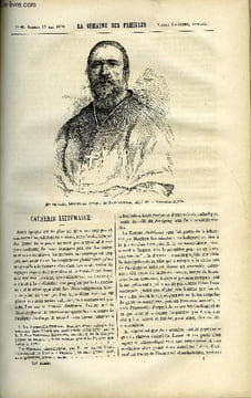 LA SEMAINE DES FAMILLES 21EME ANNEE N°6 - CAUSERIE LITTERAIRE DE CH. BARTHELEMY, LA NIECE DU CAPITAINE XXXIX DE J. GIRARDIN, LE REPOS DE ALBERT ...