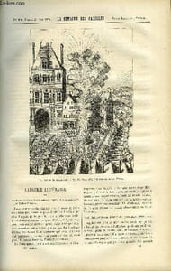 LA SEMAINE DES FAMILLES 21EME ANNEE N°12 - CAUSERIE LITTERAIRE DE CH. BARTHELEMY, TRANQUILLE ET TOURBILLON VIII DE ZENAIDE FLEURIOT, LE RETOUR AU PAYS DE MARIE GUERRIER DU HAUPT, UNE PARTIE D'ECHECS DE HENRI GALLEAU, LA CATHOLICISME ET L'ECOLE DE O HAVARD