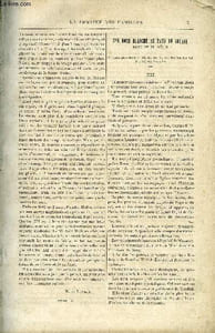 LA SEMAINE DES FAMILLES 22EME ANNEE N°1 - UNE ROSE BLANCHE AU PAYS DE SOUABE XXI DE THERESE ALPHONSE-KARR, CHARLEMAGNE DE LEON AUBINEAU, A TRAVERS LES RUINES DE ROME IV DE CH. BARTHELEMY, HERNANI DE VICTOR FOURNEL, LES PUPILLES DE TANTE CLAIRE DE M MARYAN