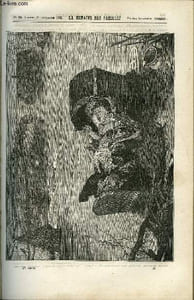 LA SEMAINE DES FAMILLES 23EME ANNEE N°35 - POUR EXPLIQUER UNE HISTOIRE DE CHAT DE THERESE ALPHONSE-KARR, LA VIE D'UN CHENE DE A. MATHIEU, LES DEUX RUISSEAUX DE CH. BARTHELEMY, LE BUVEUR ET LA MORT DE ROSE DE NERVAUX, CHARYBDE ET SCYLLA DE ZENAIDE FLEURIOT