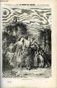 LA SEMAINE DES FAMILLES 23EME ANNEE N°43 - LES FEMMES ET LE SECRET DE LA FONTAINE, LA FEMME DE MON PERE DE MALRAISON DE RULINS, JEHAN VAN EYK A CAMBRAY DE JULIE LAVERGNE, M. CHESTER ARTHUR DE OSCAR HAVARD, LA PREMIERE FEMME AUTEUR DE L'ANGLETERRE