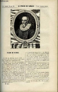 LA SEMAINE DES FAMILLES 24EME ANNEE N°8 - FRANCOIS DE MALHERBE DE THERESE ALPHONSE-KARR, L'EPAVE VI DE MARIE-ALFRED NETTEMENT, L'INCENDIE DANS LES THEATRES DE OSCAR HAVARD, CAISSIER ET PERE DE LEONTINE ROUSSEAU, LES DETTES D'HONNEUR VII