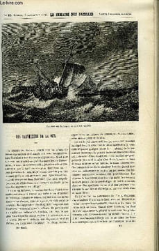 LA SEMAINE DES FAMILLES 24EME ANNEE N°23 - LES SAUVETEURS DE LA MER DE OSCAR HAVARD, LES CAFES D'AUTREFOIS DE CH. BARTHELEMY, LE SUCCES PAR LA ...