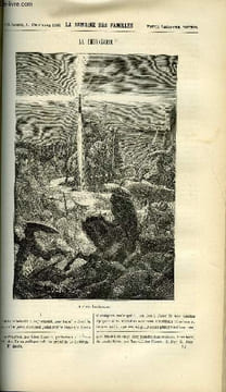 LA SEMAINE DES FAMILLES 26EME ANNEE N°37 - LA CHEVALERIE DE THERESE ALPHONSE KARR, SONGERIES D'UN ERMITE DU COMTE DE NUGENT, DANS UN VIEUX LOGIS II DE ...