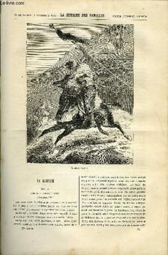 LA SEMAINE DES FAMILLES 27EME ANNEE N°32 - LA KAYLIE DE S. DUSSIEUX, PONSARDIN FRERES IV DE LOUISE MUSSAT, UNE SAINT-HUBERT DE M. DE CROTONNE, LES ...
