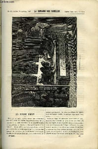 LA SEMAINE DES FAMILLES 27EME ANNEE N°42 - LES FUMEURS D'OPIUM DE CH. BARTHELEMY, PONSARDIN FRERES XI DE LOUISE MUSSAT, REVERIES ET REFLEXIONS DE XAVIER MARMIER, LE CHATEAU DU LUDE DE A. LIONEL, LA STATUE GRECQUE DE TIBUR DE THERESE ALPHONSE KARR