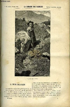 LA SEMAINE DES FAMILLES 28EME ANNEE N°8 - LA PETITE MONTAGNARDE DE CH. BARTHELEMY, REVERIES ET REFLEXIONS DE XAVIER MARMIER, MIDI A QUATORZE HEURES ...