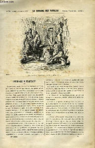 LA SEMAINE DES FAMILLES 28EME ANNEE N°52 - APOTHICAIRE OU PHARMACIEN DE CH. BARTHELEMY, PERRUQUES ET TETES CHAUVES VIII DE LEONTINE ROUSSEAU, DE QUELQUES OUVRAGES DE ZENAIDE FLEURIOT.