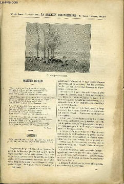 LA SEMAINE DES FAMILLES 36EME ANNEE N°30 - DERNIERES FEUILLES DE C. NELY, LESTELLEY DE CHARLES BUET, MODE ET CONSEILS PRATIQUES DE LA COMTESSE BERTHE, ...