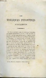 BULLETIN MONUMENTAL 6e SERIE, TOME DEUXIEME N°3 - LES MOSAIQUES BYZANTINES PORTATIVES PAR EUGENE MUNTZ