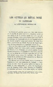BULLETIN MONUMENTAL 86e VOLUME DE LA COLLECTION N°1-2 - LES AUTELS EN METAL DORE DU DANEMARK A L'EPOQUE ROMANE PAR MARCEL AUBERT