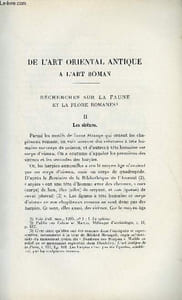 BULLETIN MONUMENTAL 95e VOLUME DE LA COLLECTION N°4 - DE L'ART ORIENTAL ANTIQUE A L'ART ROMAN - RECHERHCES SUR LA FAUNE ET LA FLORE ROMANES - II. LES SIRENES PAR DENISE JALABERT