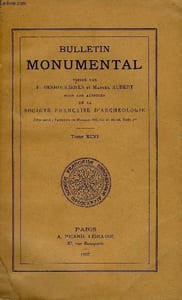 BULLETIN MONUMENTAL 96e VOLUME DE LA COLLECTION COMPLET - LES EGLISES DES XIIIe ET XIVe SIECLES DANS LE DEPARTEMENT DE LA MANCHE PAR MARC THIBOUT, LE MYSTERE DE L'EGLISE SAINT-ETIENNE DE DEOLS (INDRE) PAR DESHOULIERES