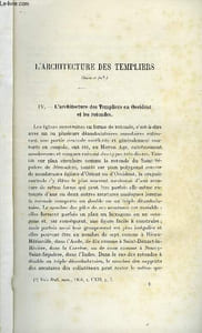 BULLETIN MONUMENTAL 112e VOLUME DE LA COLLECTION N°2 - L'ARCHITECTURE DES TEMPLIERS - IV. L'ARCHITECTURE DES TEMPLIERS EN OCCIDENT ET LES ROTONDES PAR ERIC LAMBERT