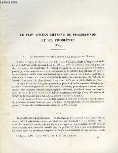 BULLETIN MONUMENTAL 117e VOLUME DE LA COLLECTION N°4 - LE PLUS ANCIEN CHATEAU DE PIERREFONDS ET SES PROBLEMES (FIN) PAR JACQUES HARMAND