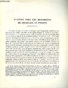 BULLETIN MONUMENTAL 120e VOLUME DE LA COLLECTION N°2 - STATUES SOUS LES RETOMBEES DE DOUBLEAUX ET D'OGIVES PAR PIERRE HELIOT