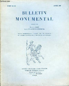 BULLETIN MONUMENTAL TOME 146 N°3 - ArticlesL’autel roman de l’ancienne cathédrale d’Apt (Vaucluse), par Guy Barruol.L’art gothique en Transylvanie, état des questions, par André Mussat..Remarques sur le vocabulaire ancien de la tapisserie