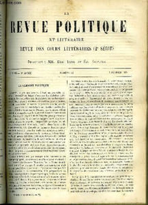 LA REVUE POLITIQUE ET LITTERAIRE 3e ANNEE - 2e SEMESTRE N°32 - LA NOUVELLE COMISSION DES TRENTE PAR ERNEST DUVERGIER DE HAURANNE, L'APOCOLOCYNTOSE DE SENEQUE PAR ERNEST HAVET, LES GRANDS MUSICIENS - BEETHOVEN PAR LEO QUESNEL, NECROLOGIE