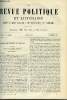 LA REVUE POLITIQUE ET LITTERAIRE 6e ANNEE - 2e SEMESTRE N°33 - LE DARWINISME PAR G. COMPAYRE, UNE REVOLUTION DE PALAIS A CONSTANTINOPLE PAR P. GRANET, ...