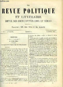 LA REVUE POLITIQUE ET LITTERAIRE 8e ANNEE - 1er SEMESTRE N°14 - L'ENSEIGNEMENT DU FRANCAIS DANS LES ECOLES PRIMAIRES PAR MICHEL BREAL, PARINI PAR A. AULARD, ATHENES AU MOYEN AGE PAR CH. GIDEL, L'HISTOIRE EN PROVINCE PAR G. DE N.