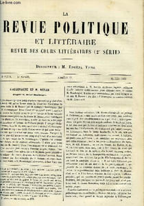 LA REVUE POLITIQUE ET LITTERAIRE 8e ANNEE - 2e SEMESTRE N°50 - L'ALLEMAGNE ET M. RENAN PAR ARVEDE BARINE, MONALDO LEOPARDI PAR A. AULARD, ORIGINE DU LANGAGE PAR N. JOLY, LES ZOULOUS PAR LEO QUESNEL, UNE FEMME PHILOSOPHE - SOPHIE GERMAIN PAR PAUL LAFFITTE