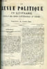 LA REVUE POLITIQUE ET LITTERAIRE 9e ANNEE - 2e SEMESTRE N&deg;39 - BENJAMIN CONSTANT ET MME DE STAEL EN ALLEMAGNE, LE MINISTERE DE MAZARIN PAR GEORGES DE ...