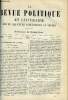 LA REVUE POLITIQUE ET LITTERAIRE 9e ANNEE - 2e SEMESTRE N°42 - MICHEL DE BOURGES PAR PAUL JANET, L'ILE DE CHYPRE ET LA DOMINATION ANGLAISE PAR LEO ...