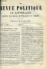 LA REVUE POLITIQUE ET LITTERAIRE 9e ANNEE - 2e SEMESTRE N°45 - L'ULTRAMONTANISME ET L'ETAT PAR E. DE PRESSENSE, MARIVAUX PAR MARIE CHATEAUMINOIS, LA ...