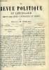 LA REVUE POLITIQUE ET LITTERAIRE 10e ANNEE - 1er SEMESTRE N°13 - UNE SEPARATION PAR EDOUARD SYLVIN, LA SOCIETE ASIATIQUE PAR ERNEST RENAN, MERLIN DE ...