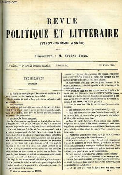 LA REVUE POLITIQUE ET LITTERAIRE 4e ANNEE - 1er SEMESTRE N°16 - UNE ESCAPADE PAR GASTON BERGERET, CONTREES MYSTERIEUSES ET PEUPLES INCONNUS PAR LEO ...