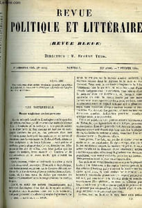 LA REVUE POLITIQUE ET LITTERAIRE 5e ANNEE - 1er SEMESTRE N°6 - MOEURS ANGLAISES CONTEMPORAINES PAR F. COMBE, LES MERS POLAIRES PAR LEO QUESNEL, ARMAND SILVESTRE PAR JULES LEMAITRE, LE CAMBODGE PAR EUGENE TENOT