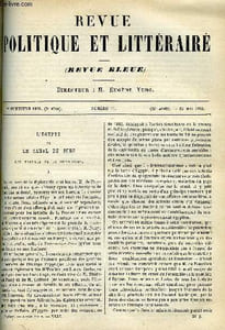 LA REVUE POLITIQUE ET LITTERAIRE 5e ANNEE - 1er SEMESTRE N°21 - LE SALON DE 1885 PAR CHARLES BIGOT, LA SOEUR DE LA TRAGEDIENNE PAR JULES GUILLEMOT, J.-J. WEISS PAR JULES LEMAITRE
