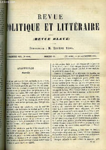 LA REVUE POLITIQUE ET LITTERAIRE 5e ANNEE - 2e SEMESTRE N°13 - HERSWEGILDE PAR GASTON BERGERET, L'INDE ANGLAISE PAR H. GAIDOZ, MAXIMES ET PENSEES PAR JULES LEMAITRE, COLONS ET TOURISTES PAR BERARD-VARAGNAC