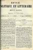 "LA REVUE POLITIQUE ET LITTERAIRE 5e ANNEE - 2e SEMESTRE N°20 - L'ACADEMIE DES SCIENCES MORALES ET POLITIQUES PAR MARTHA, ELOGE DE MIGNET PAR JULES ...