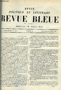 LA REVUE POLITIQUE ET LITTERAIRE 7e ANNEE - 1er SEMESTRE N°24 - LA TUTELLE ADMINISTRATIVE PAR ***, MA VOCATION CHAPITRE V PAR FERDINAND FABRE, LA JEUNESSE FRANCAISE PAR ERNEST LAVISSE
