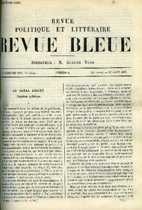 LA REVUE POLITIQUE ET LITTERAIRE 7e ANNEE - 2e SEMESTRE N°9 - LE CANAL AERIEN PAR GASTON BERGERET, LA QUESTION DE L'ART POUR L'ART PAR PAUL STAPFER, LEGENDES JAPONAISES PAR L.Q.