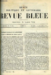 LA REVUE POLITIQUE ET LITTERAIRE 7e ANNEE - 2e SEMESTRE N°12 - FEDERATION DES COLONIES ANGLAISE PAR A. GERVAIS, L'AMOUREUSE DAME DE MARGON PAR JULES DE GLOUVET, LA QUESRTION DE L'ART POUR L'ART PAR PAUL STAPFER, LA PETITE COLPORTEUSE PAR SACHER MASOCH