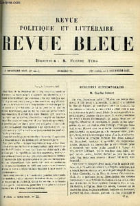 LA REVUE POLITIQUE ET LITTERAIRE 7e ANNEE - 2e SEMESTRE N°23 - CHARLES GOUNOD PAR RENE DE RECY, L'INDO-CHINE FRANCAISE PAR JOSEPH CHAILLEY, ATHENES PAR A. MEZIERES, LE CRETIN DE MEIRIGEN PAR JULES GUILLEMOT