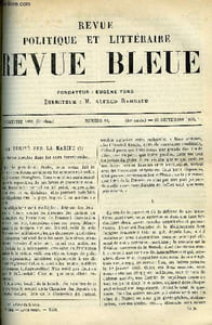 LA REVUE POLITIQUE ET LITTERAIRE 8e ANNEE - 2e SEMESTRE N°12 - LA VERITE SUR LA MARINE PAR ***, MYRRHA PAR JULES LEMAITRE, HENRY MARET PAR JULES LEVALLOIS, LA FRANCE DANS L'AFRIQUE DU NORD PAR PIERRE FONCIN, MURIEL PAR W.-H. BISHOP
