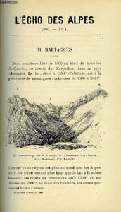 L'ECHO DES ALPES - PUBLICATION DES SECTIONS ROMANDES DU CLUB ALPIN SUISSE N°4 - AU MARTACSUCS PAR Dr JORDAN KAROLY, EXPOSITION DE L'OEUVRE DU PEINTRE BAUD-BOVY PAR GEORGES HANTZ, CEST LA-HAUT, PLANEREUSE PAR M. GUINAND