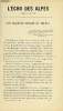 L'ECHO DES ALPES - PUBLICATION DES SECTIONS ROMANDES DU CLUB ALPIN SUISSE N&deg;12 + SUPPLEMENT N&deg;1 - LES AIGUILLES ROUGES DU DOLENT PAR F. CHAVANNES, UNE ...