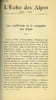 L'ECHO DES ALPES - PUBLICATION DES SECTIONS ROMANDES DU CLUB ALPIN SUISSE N&deg;10 - LES AUXILIAIRES DE LA CONQUETE DES ALPES PAR L. SPIRO, A PROPOS DE ...
