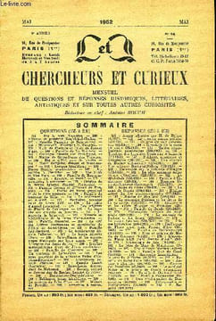 L'INTERMEDIAIRE DES CHERCHEURS ET CURIEUX N° 14 - 155 :Sur 1« nomNapoléon.— 156 :Alliance et postérité Neufchâtel-Chalon. —157: Famille Pasquier de ...