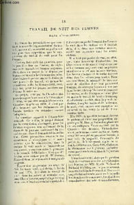 LE MONDE MODERNE TOME 1 - Le travail de nuit des femmes dans l'industrie par Louis Bouquet