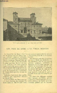 LE MONDE MODERNE TOME 15 - LES PRIX DE ROME A LA VILLA MEDICIS + LA PROCESSION DE FURNES