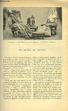 LE MONDE MODERNE TOME 15 - UN MUSEE DE JOUETS. CLARETIE LEO