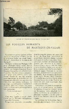 LE MONDE MODERNE TOME 18 - LES FOUILLES ROMAINES DE MARTIGNY-EN-VALAIS + LE LION + LA VITESSE DES AUTOMOBILES. MORAND JOSEPH, BUFFON, DE CUNHA A.