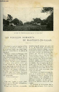 LE MONDE MODERNE TOME 18 - LES FOUILLES ROMAINES DE MARTIGNY-EN-VALAIS + LE LION + LA VITESSE DES AUTOMOBILES