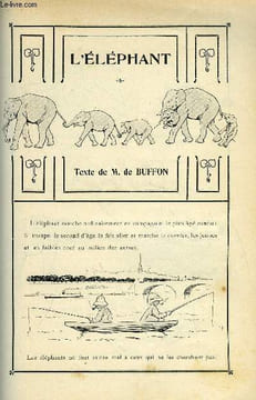 LE MONDE MODERNE TOME 18 - L'ELEPHANT. DE BUFFON M.