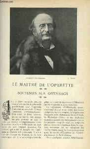 LE MONDE MODERNE TOME 20 - LE MAITRE DE L'OPERETTE - SOUVENIRS SUR OFFENBACH